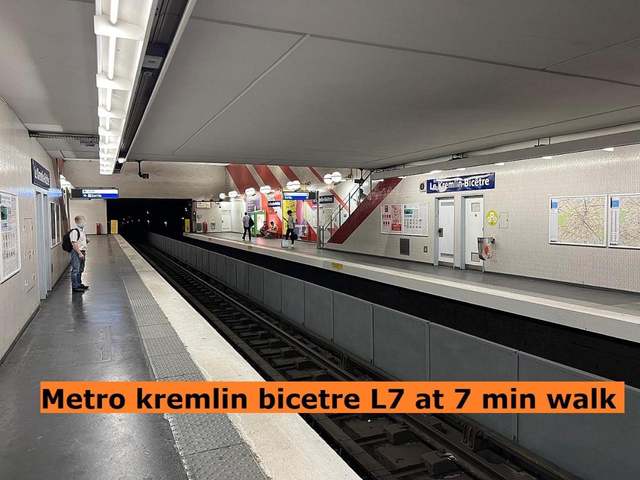 Le Kremlin-Bicêtre Cosy Apartment Kremlin Bicetre Metro Station מראה חיצוני תמונה